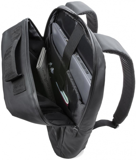 XD Collection Laptop Backpack, black, made of polyester, for 15.6-inch laptops, approx. 45 x 29 x 14 cm