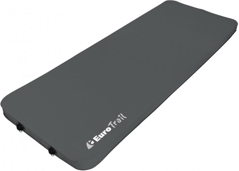 Eurotrail sleeping mat Relax SI anthracite, made of polyester, approx. 200 x 77 cm