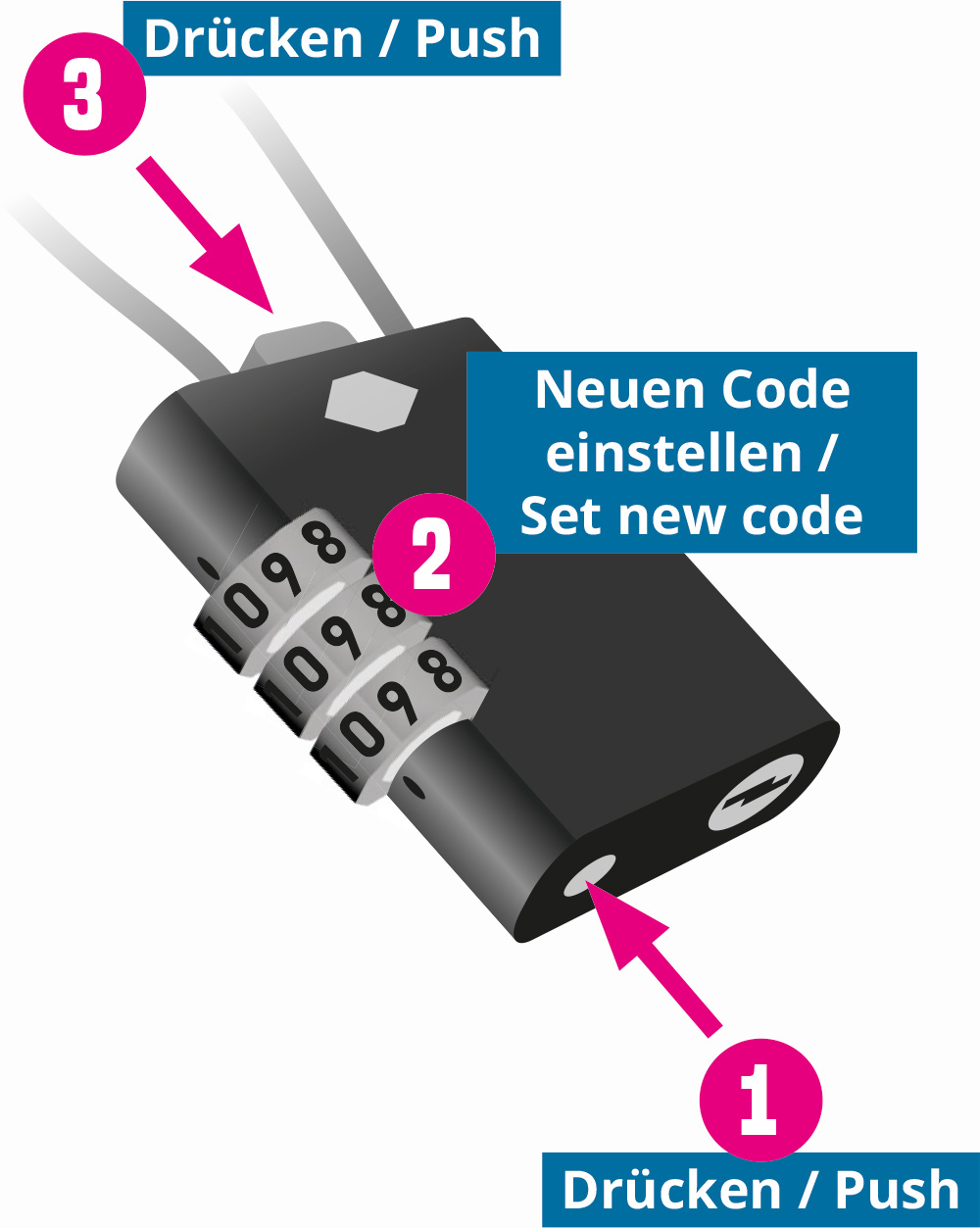 RAVE TSA Luggage Lock, Combination Padlock