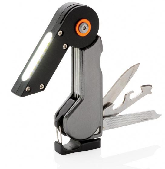 XD Collection Multitool Excalibur COB gray / black, stainless steel & plastic, approx. 10.5 cm