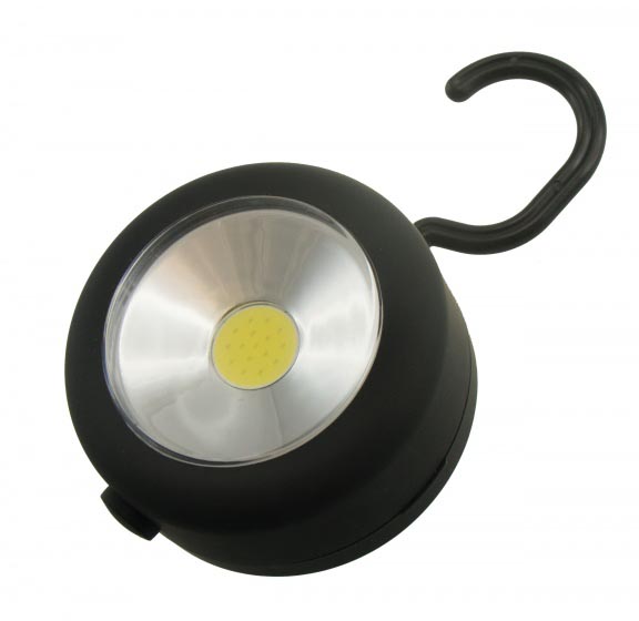 Stop & Look lamp holder black, made of plastic, with magnet, 15 LEDs, approx. 7 cm