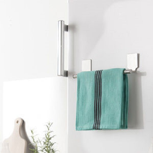 Compactor Towel Rack, Silver, Stainless Steel, Magnetic