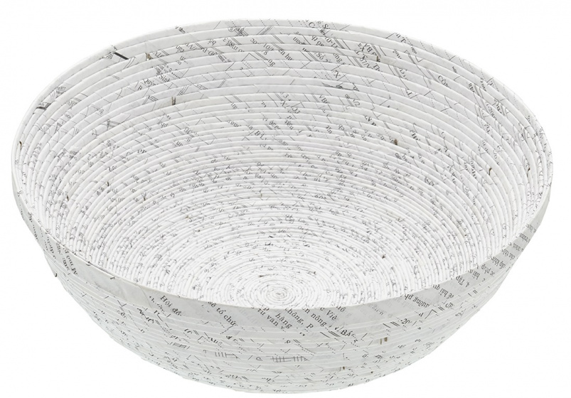 KitchenCraft fruit bowl Natural Elements white, made of paper