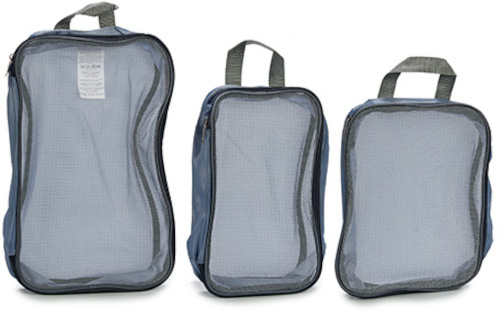 Arte Regal suitcase organizer set gray, made of polyester & mesh, 3 pieces