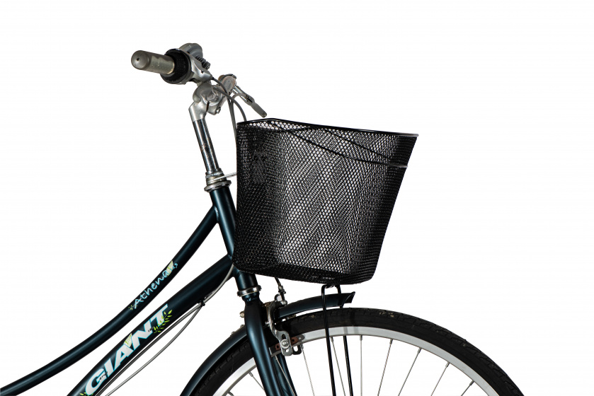 AMIGO Bike Basket, Black, Steel, For Handlebars, 13 Liters, Approx. 34 x 26 x 25 cm