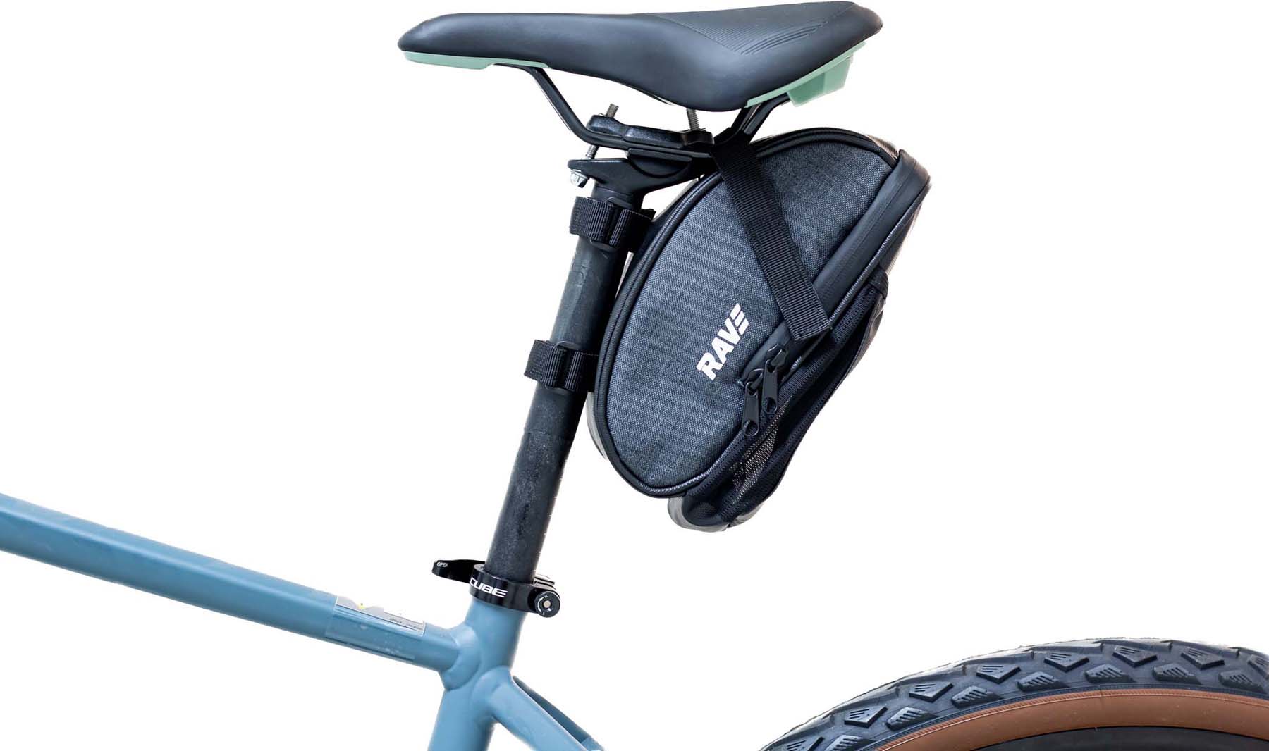 RAVE bike saddle bag L with bottle cage, approx. 1.5 liters