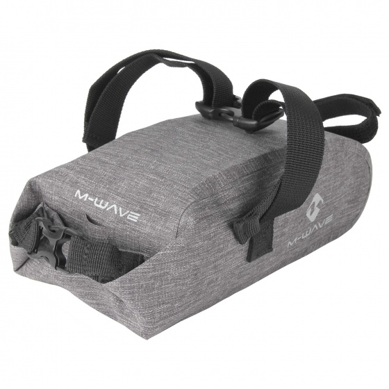 M-Wave saddle bag Suburban gray, made of nylon, 1 - 2.5 liters