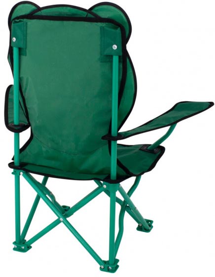 Eurotrail Ardeche Animal Camping Chair, green, made of steel and polyester, approx. 26 x 26 x 60 cm