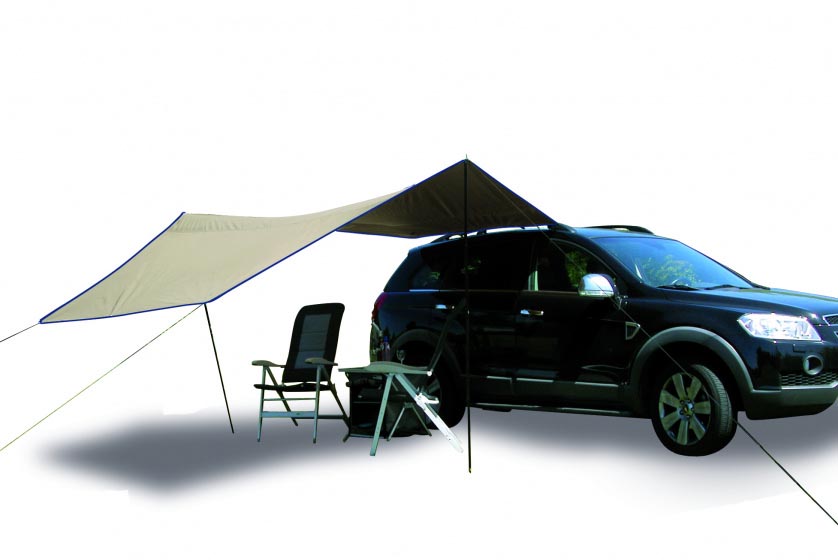 Eurotrail tarpaulin Carside brown, made of polyester, for roof rack, approx. 3.6 x 3.5 m, 6 pieces