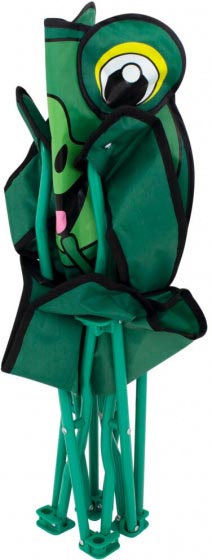 Eurotrail Ardeche Animal Camping Chair, green, made of steel and polyester, approx. 26 x 26 x 60 cm