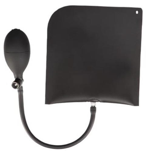 Toolland Mounting Cushion, black, PVC, with pump, up to 150 kg, approx. 17 x 16 cm, set of 2