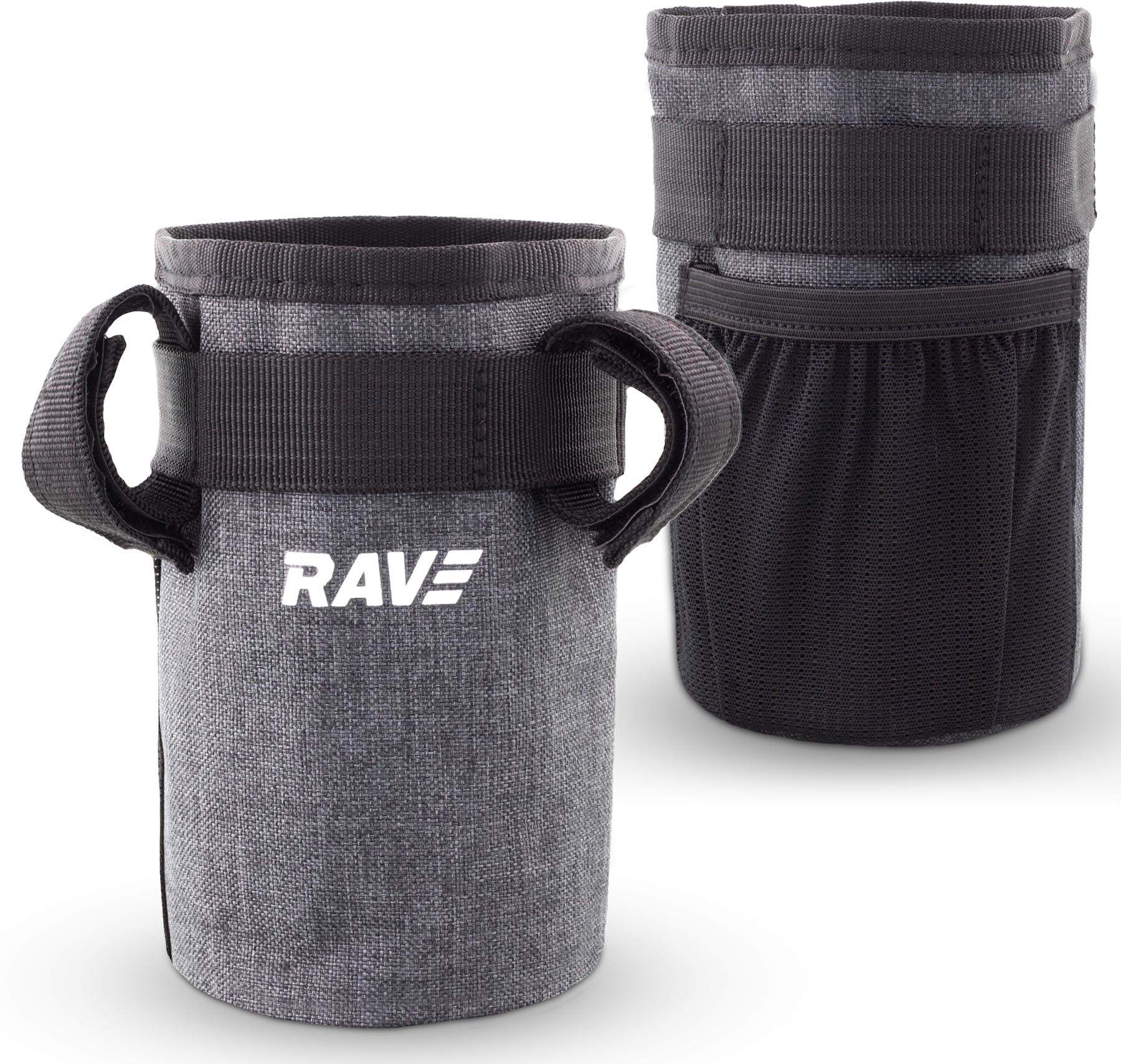 RAVE Handlebar Bottle Cage, Water Bottle Holder for Bicycles &amp; E-Bikes - Gray