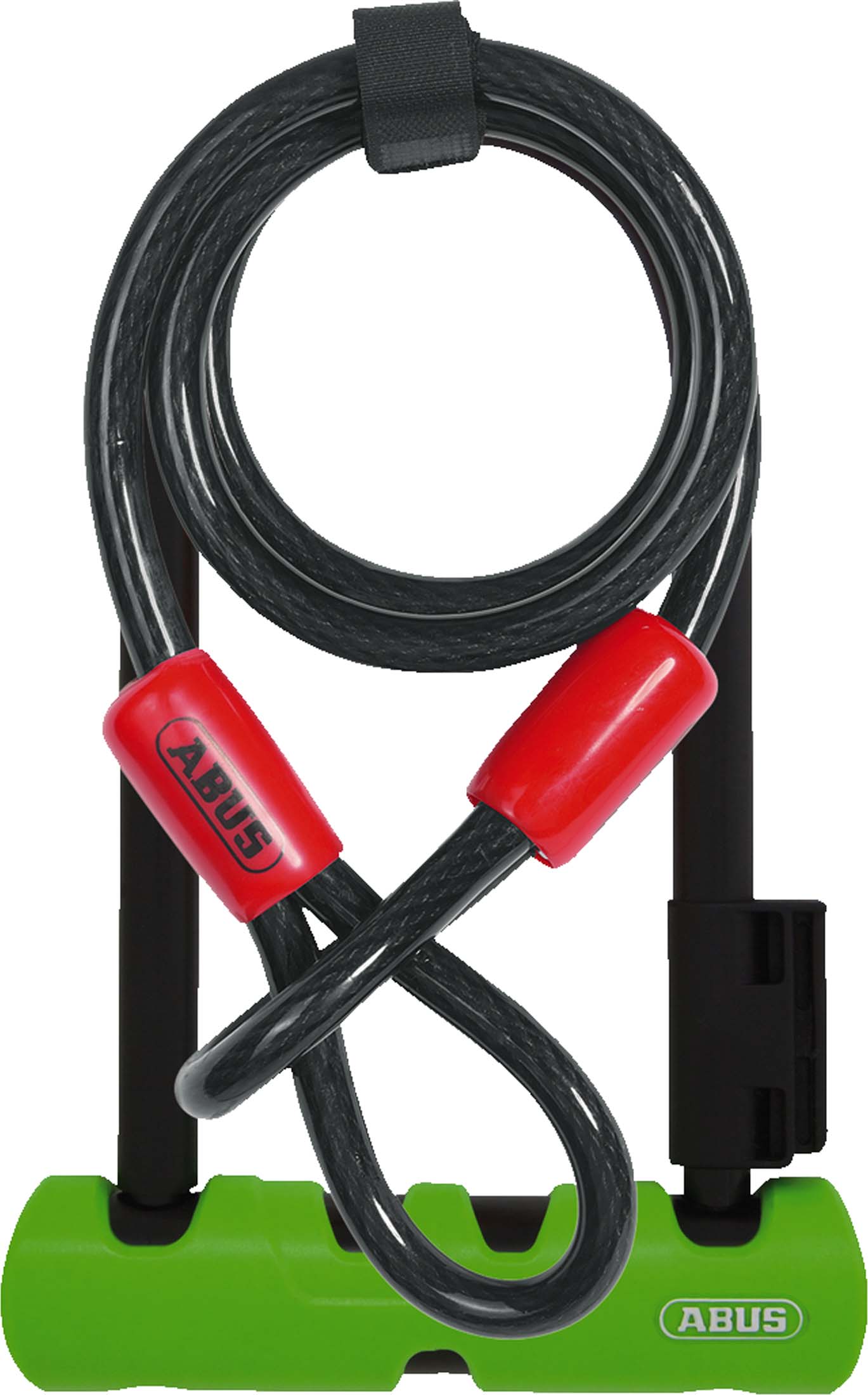 Abus U-lock Ultra Mini 410/150HB180 green + holder SH34 + steel cable Cobra 10/120