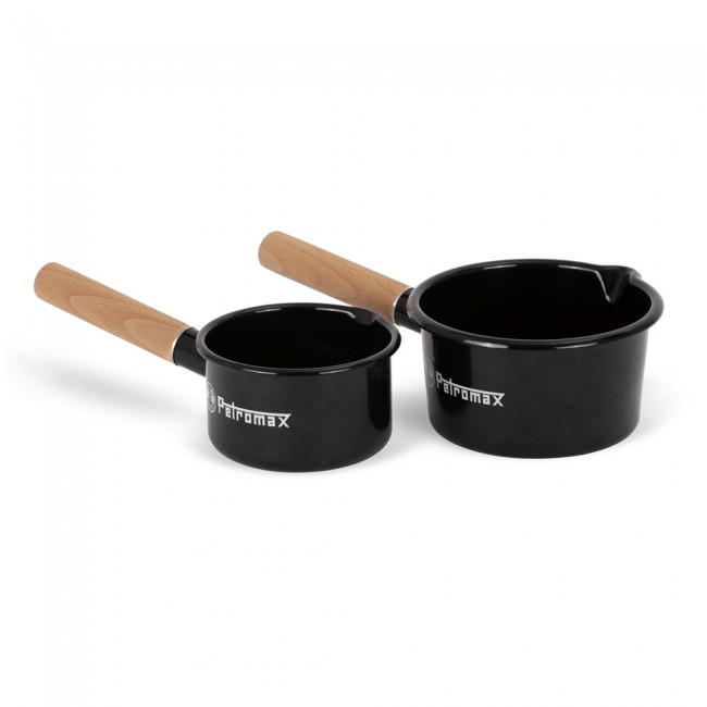 Petromax Enamel Saucepan, Black (1 Liter)