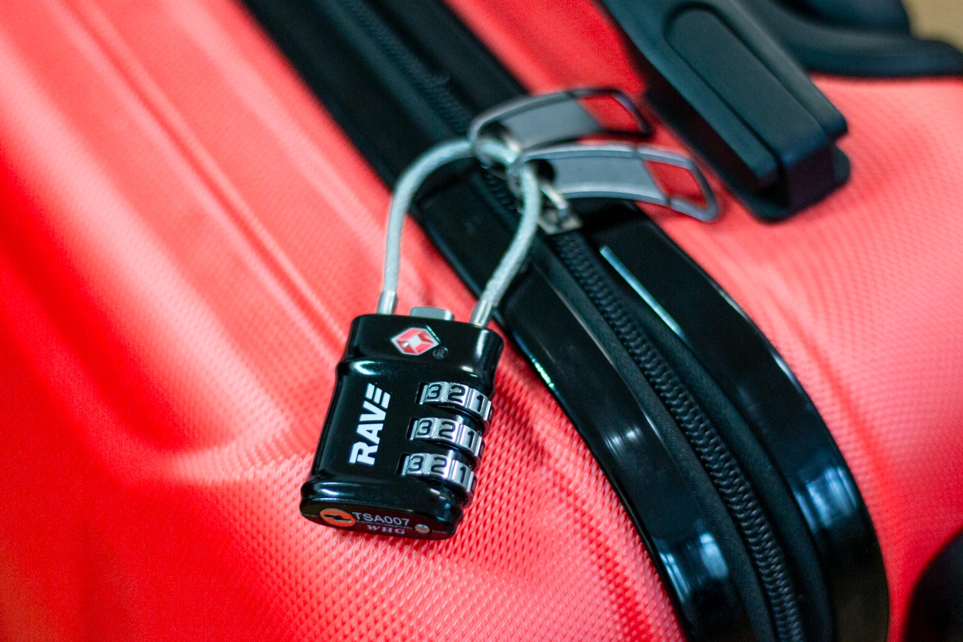 RAVE TSA Luggage Lock, Combination Padlock