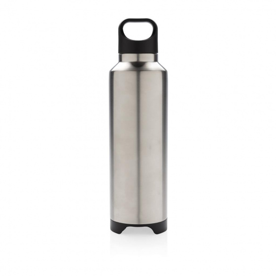 XD Collection Thermos, gray, stainless steel, with Bluetooth speaker, 500 ml, approx. 27 x 8 cm