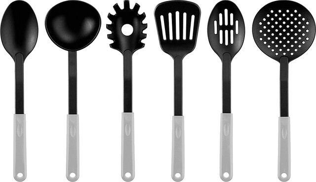 Brunner Nylon kitchen utensil set 6 pcs. black