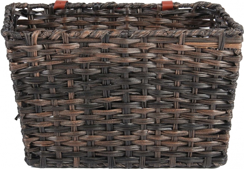 Volare Junior Bike Basket, brown, made of plastic, for front racks, 30 liters, approx. 40 x 32 x 24 cm
