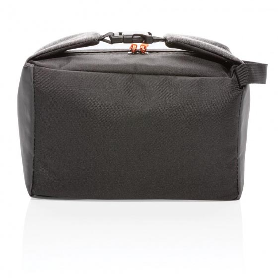 XD Collection Cooler Bag, gray/black, made of polyester, 5.6 liters, approx. 16 x 13.5 x 26 cm