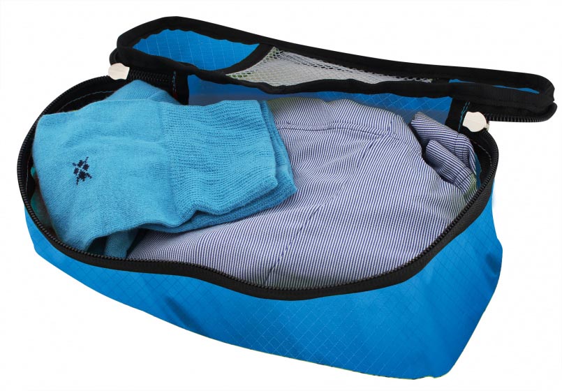 TravelSafe Luggage Bag Set, Blue, Made of Ripstop and Polyester, 3-Piece Set