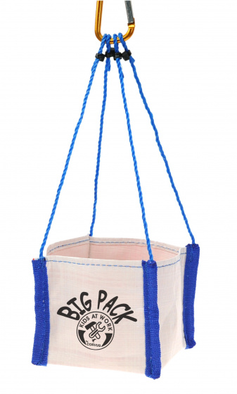 Kids At Work Junior Zip Line Set, Beige/Blue, Made of Nylon &amp; Steel, 12 Meters, 8-Piece Set