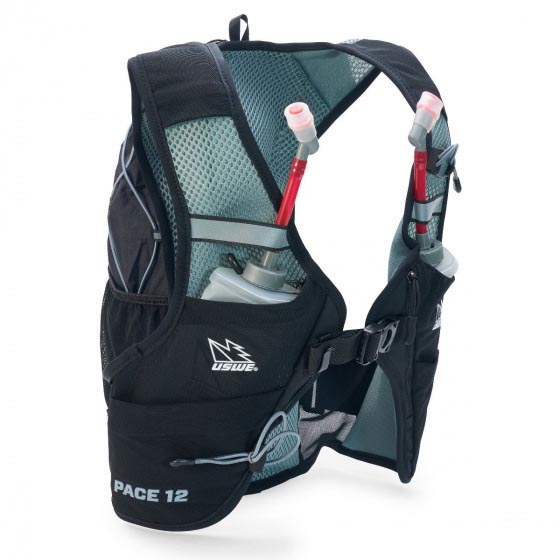 USWE hydration pack Pace black, made of polyester, 12 liters, approx. 90-100 cm