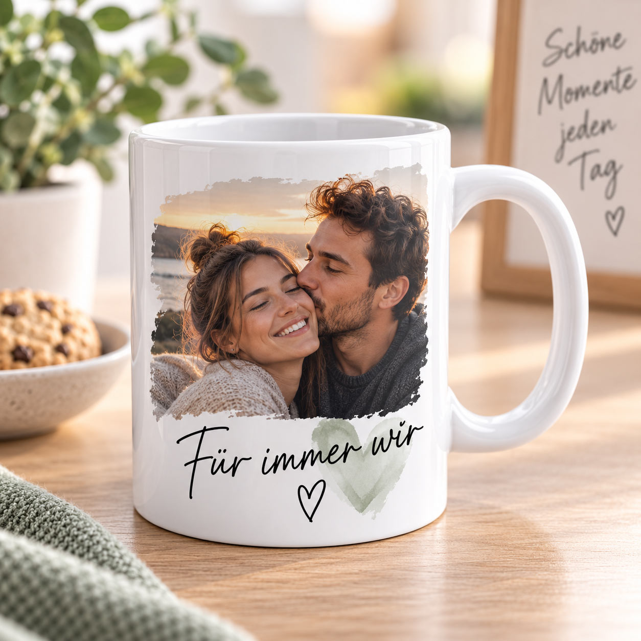 Personalisierte Tasse mit eigenem Logo & Namen