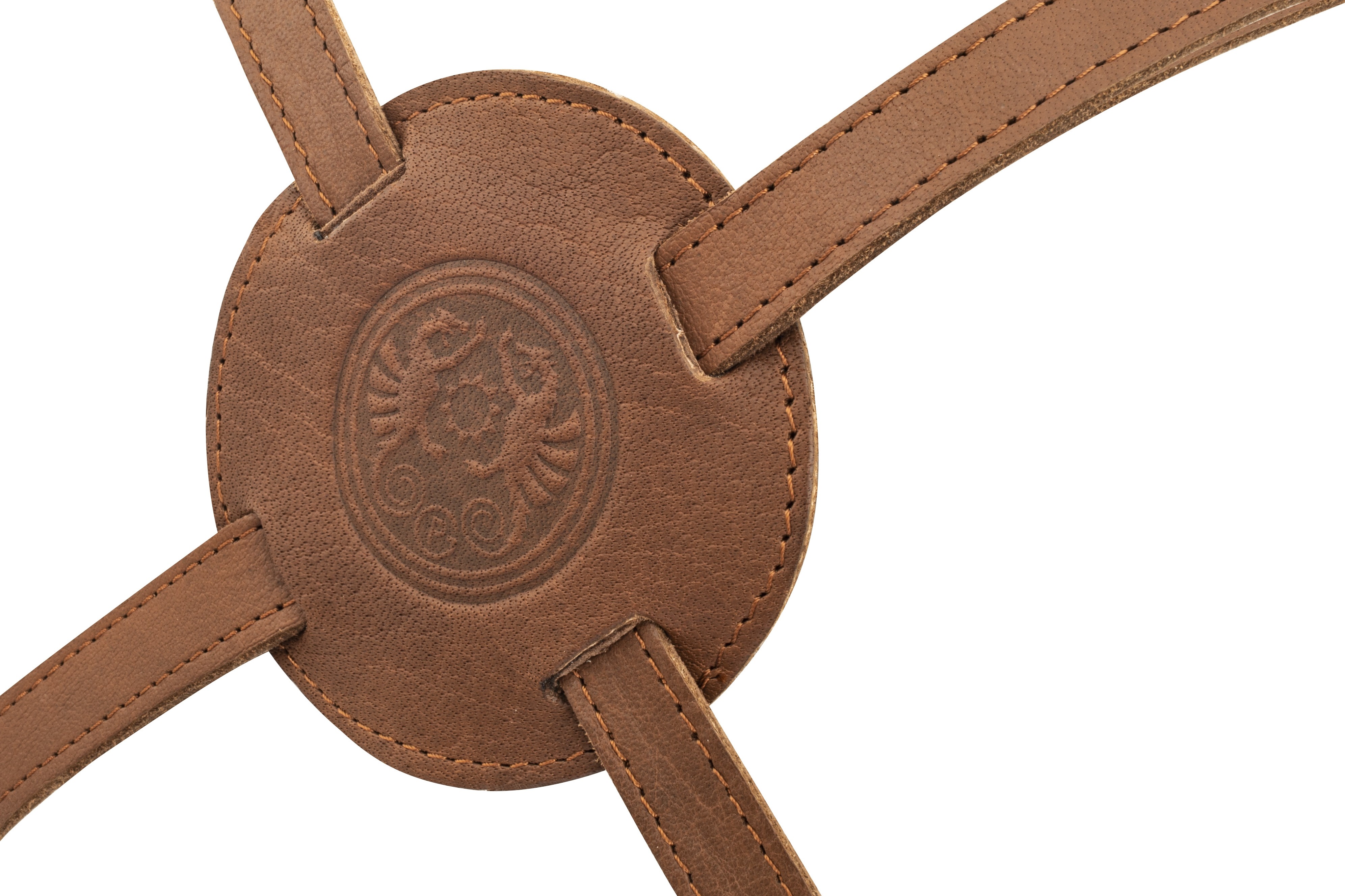 Petromax buffalo leather apron with crossed back straps