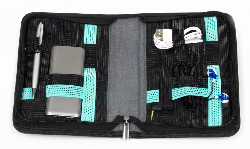thumbsUp! Travel Organizer, Gray, cotton, approx. 22 x 17 x 4 cm
